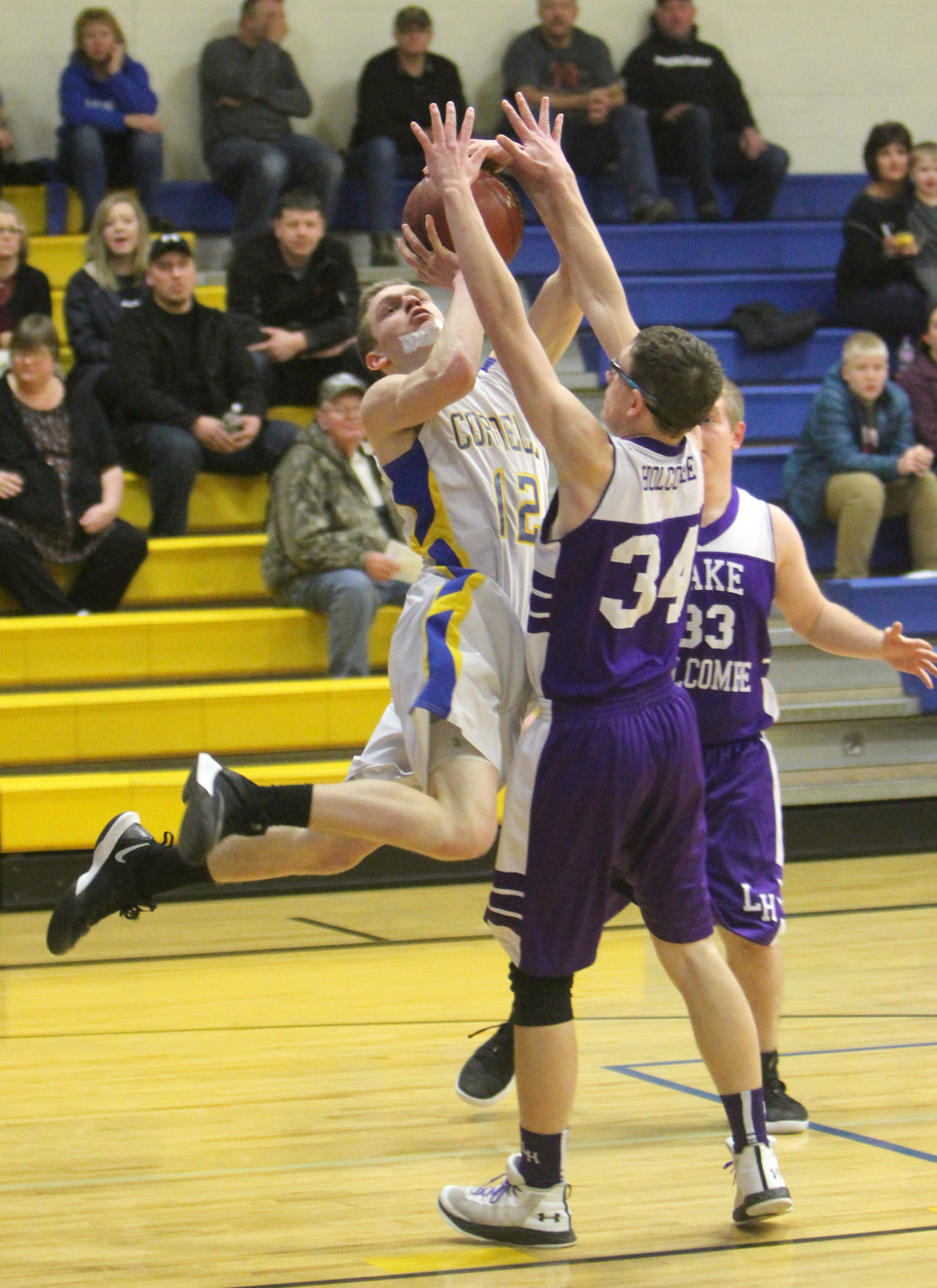 Lake Holcombe at Cornell boys basketball 1-10-19